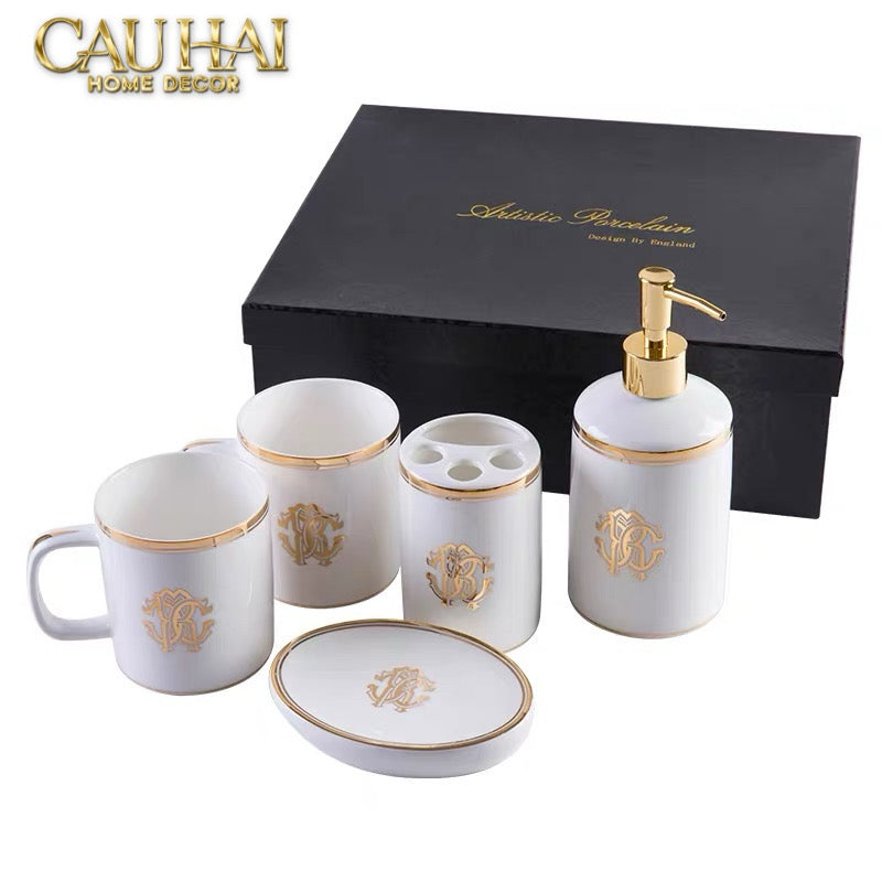 Maison Couture - Set Nhà Tắm Renaissance Cavalleria D’Ivoire 5Pcs - CẬU HAI HOME DECOR
