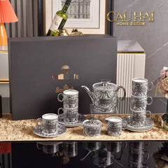 Maison Couture - Set Nhà Tắm V Class Medusa Graphiite Barocco Haze 5Pcs-CẬU HAI HOME DECOR