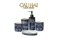 Maison Couture - Set Nhà Tắm V Class Medusa Graphiite Barocco Haze 5Pcs-CẬU HAI HOME DECOR