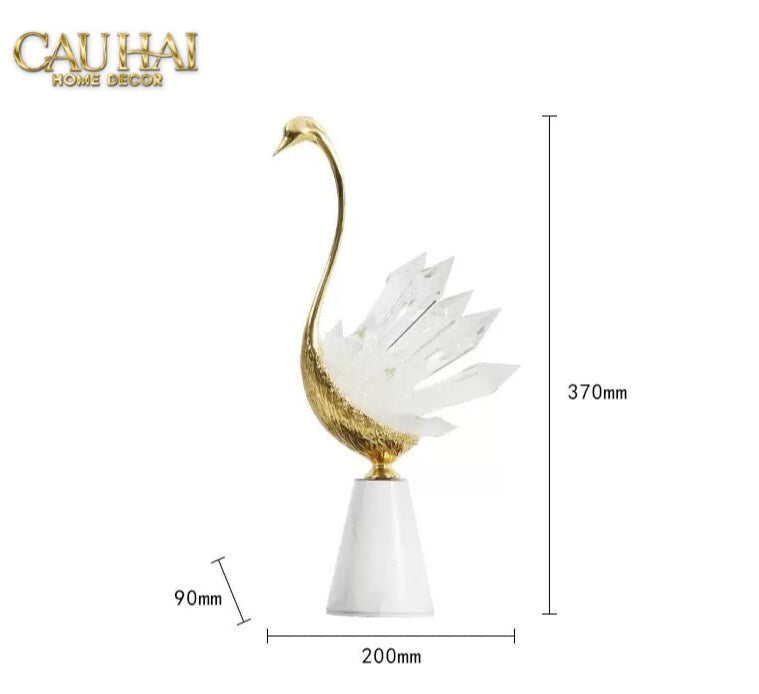 Maison Couture - Set Tượng Đôi Thiên Nga Cygne au Port Altier Royales Cristalleries 37/42 - CẬU HAI HOME DECOR