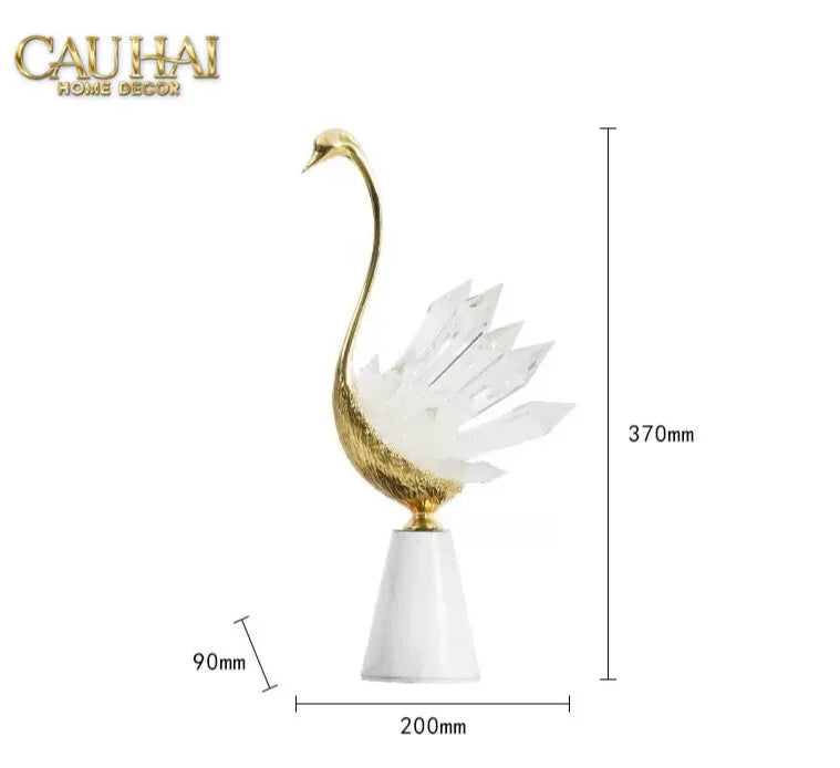 Maison Couture - Set Tượng Đôi Thiên Nga Cygne au Port Altier Royales Cristalleries 37/42-CẬU HAI HOME DECOR