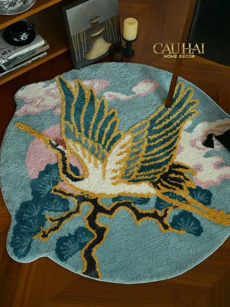 maison-couture-tham-tron-soi-det-d120-celestial-crane-nuage-dazur-art-rugs-tham-tron-tham-bed-cau-hai-home-decor-2 - CẬU HAI HOME DECOR