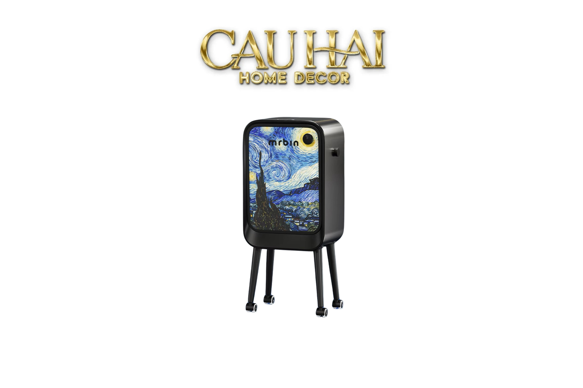 Maison Couture - Thùng Rác Mr Bin Automatic TV Van Gogh Version Limited 20L 31.4x65-Thùng Rác-CẬU HAI HOME DECOR
