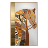 Maison Couture - Tranh Canvas Khung Nhôm Kháng Nước Équestre Royal H Class Gold 90x150 - Cậu Hai Home Decor