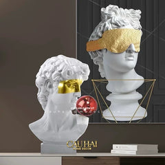 Maison Couture - Tượng Bán Thân David Alta Santoria Masqué Red Bubble H30-CẬU HAI HOME DECOR