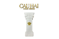 Maison Couture - Tượng Bình Hoa Cột La Mã Mythology Ionic Medusa Roman Column H43-TƯỢNG TRANG TRÍ-CẬU HAI HOME DECOR