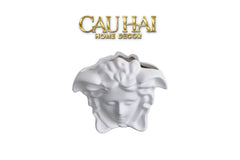 Maison Couture - Tượng Bình Hoa Medusa V Class Vase - Blue / Blanc-TƯỢNG TRANG TRÍ-CẬU HAI HOME DECOR