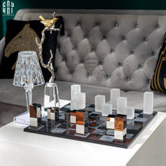 Maison Couture - Tượng Bộ Bàn Cờ Pha Lê Majestic Cristalleries Chess 37x37x9-TƯỢNG TRANG TRÍ-CẬU HAI HOME DECOR