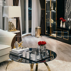 Maison Couture - Tượng Bộ Bàn Cờ Pha Lê Majestic Cristalleries Chess 37x37x9-CẬU HAI HOME DECOR