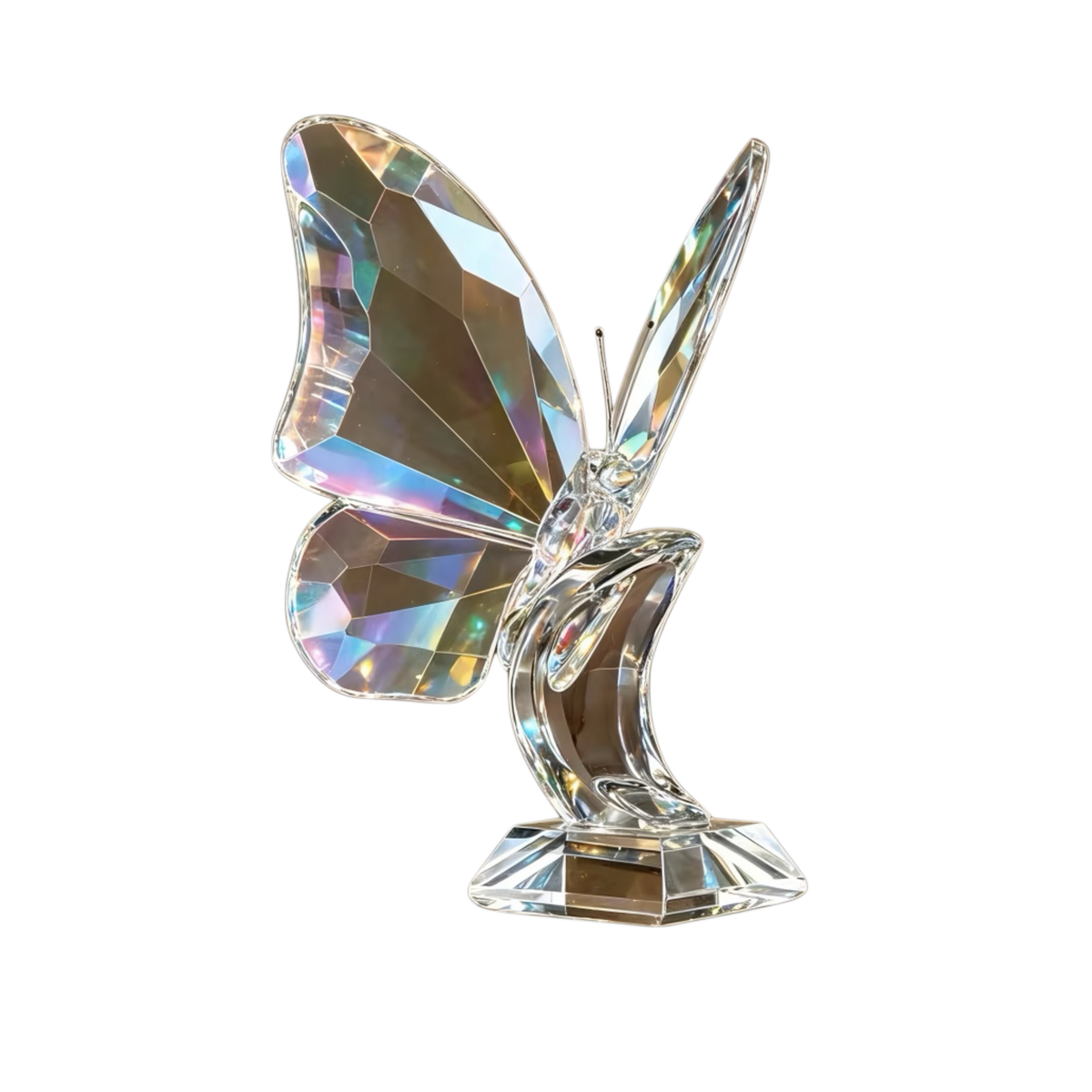 Maison Couture - Tượng Bướm Pha Lê Cristaleries Papillon d’Opale 19x20.5-Tượng Pha Lê-CẬU HAI HOME DECOR-CẬU HAI HOME DECOR