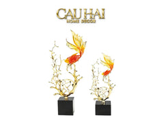 Maison Couture - Tượng Cá Chép Vượt Vũ Môn Coralia Impériale Ss25-CẬU HAI HOME DECOR