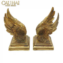 Maison Couture - Tượng Chặn Sách Cánh Thiên Thần - Gabriel Angel Wings 15x15x7.5-CẬU HAI HOME DECOR