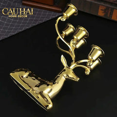 Maison Couture - Tượng Đế Nến Hươu Nằm Royal Antler Impérial Straight Ahead 26x21-ĐẾ NẾN-CẬU HAI HOME DECOR