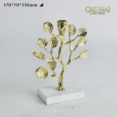 Maison Couture - Tượng Đế Nến Nhánh Cây Trang Trí Bằng Đồng Elysian Divinity Aquarium Branch H27-TƯỢNG TRANG TRÍ-CẬU HAI HOME DECOR