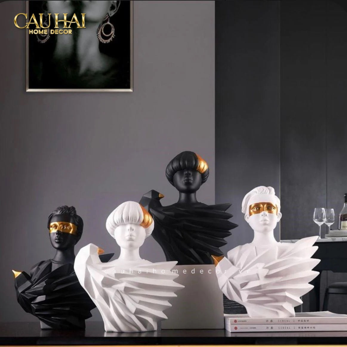 Maison Couture - Tượng Đôi Cánh Aurea Silent Wings Masquerade-CẬU HAI HOME DECOR