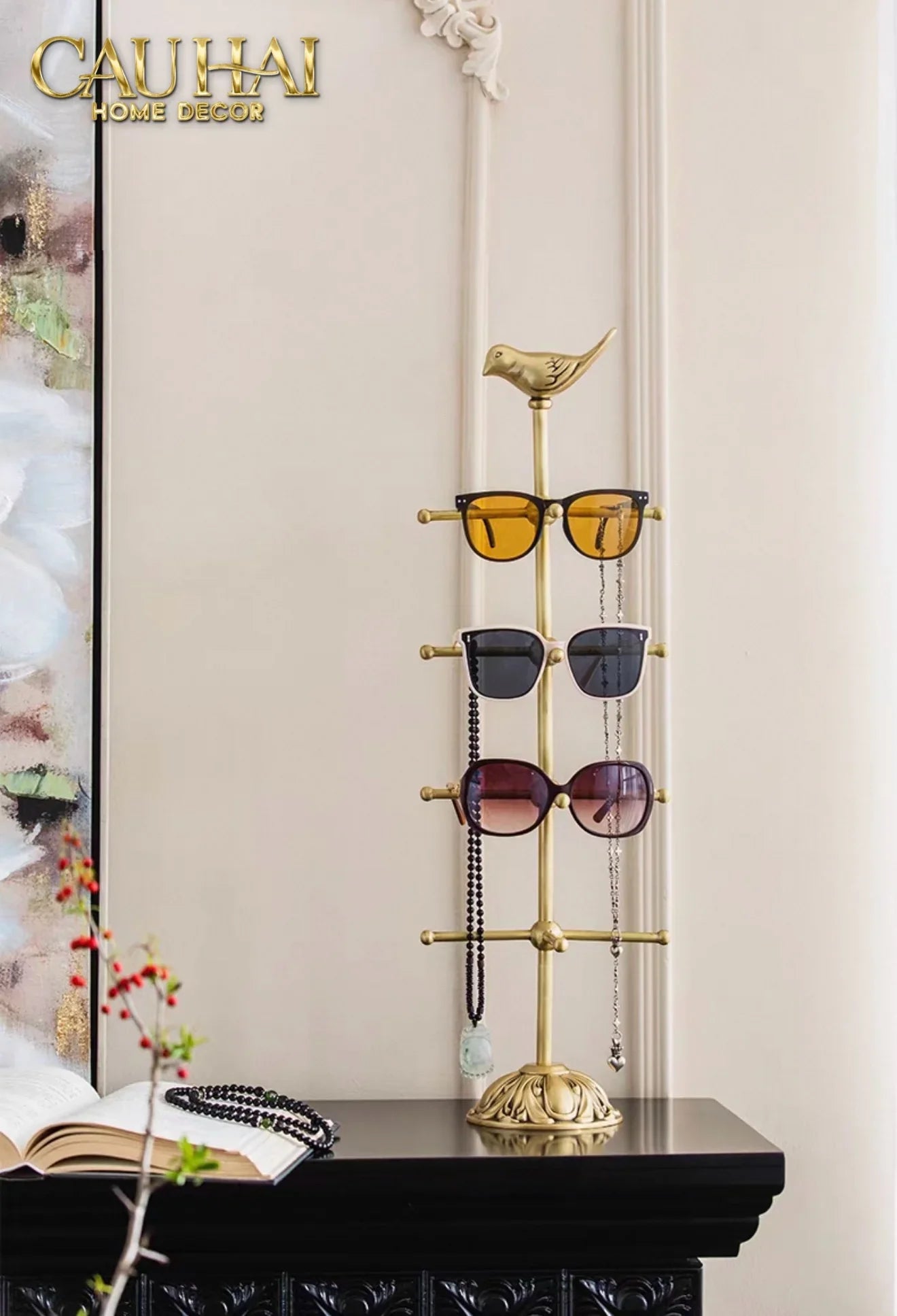 Maison Couture - Tượng Đồng Giá Kệ Treo Phụ Kiện Accessories Brasson L’Oiseau Vanity Set-CẬU HAI HOME DECOR
