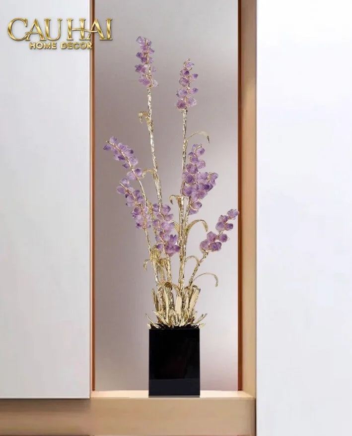 Maison Couture - Tượng Đồng Lúa Mì Brasson Épi Doré Amethyst Harvest House H100-TƯỢNG TRANG TRÍ-CẬU HAI HOME DECOR