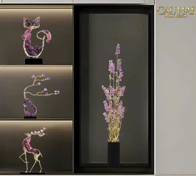 Maison Couture - Tượng Đồng Lúa Mì Brasson Épi Doré Amethyst Harvest House H100-TƯỢNG TRANG TRÍ-CẬU HAI HOME DECOR