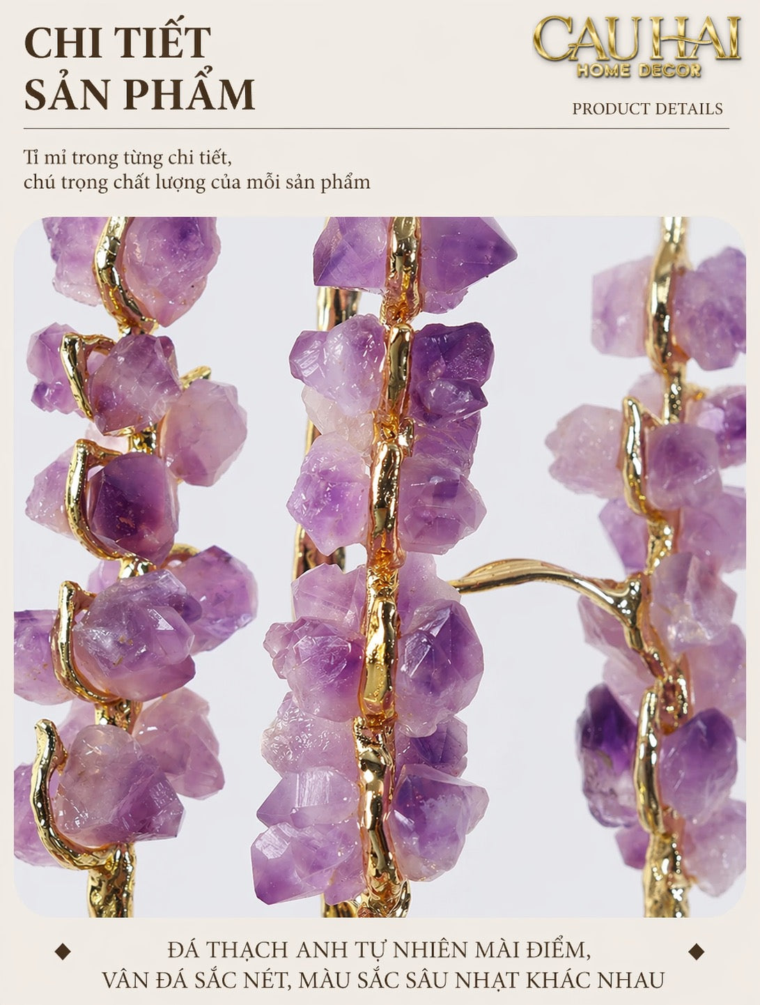 Maison Couture - Tượng Đồng Lúa Mì Brasson Épi Doré Amethyst Harvest House H100-TƯỢNG TRANG TRÍ-CẬU HAI HOME DECOR