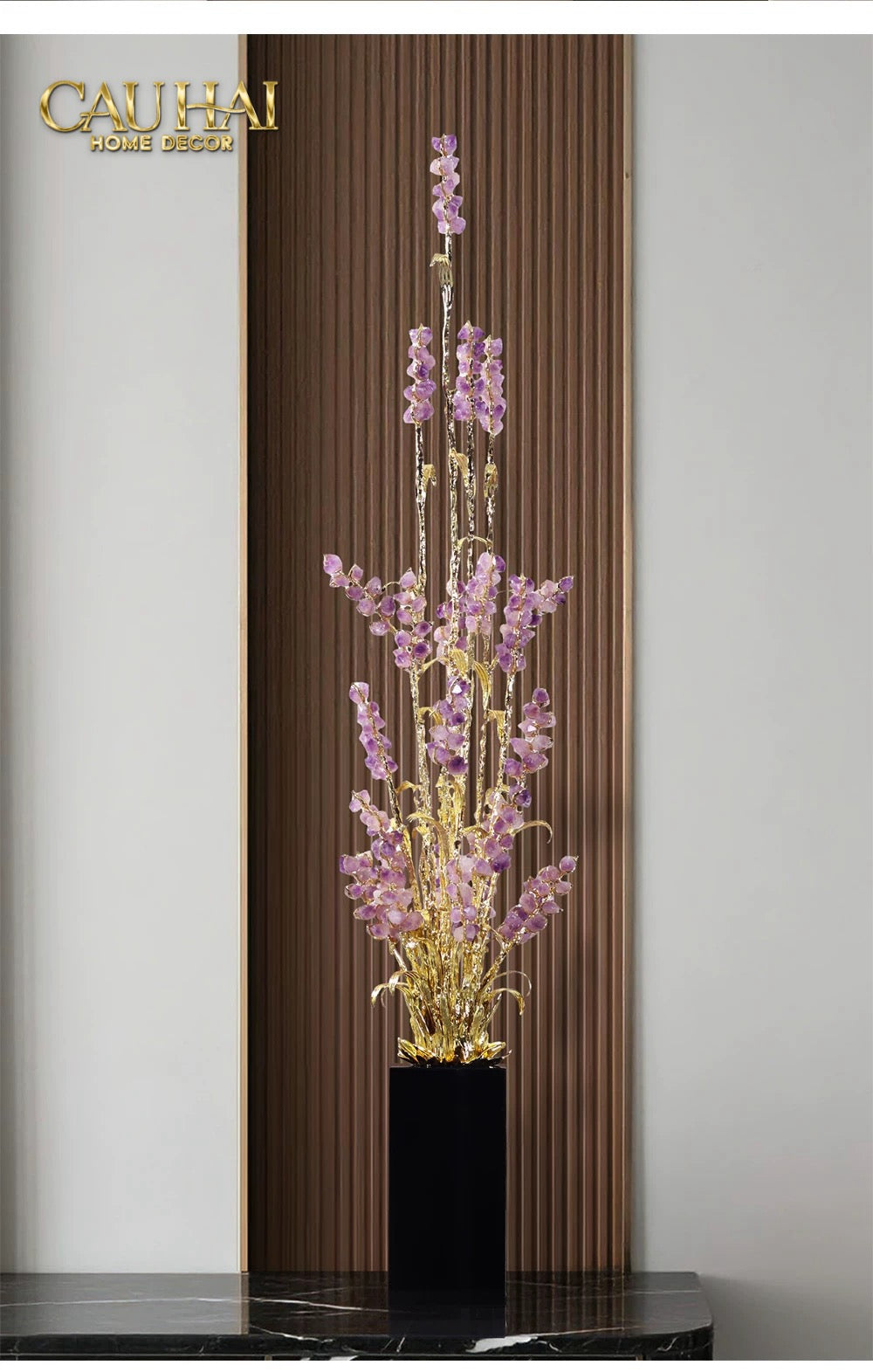 Maison Couture - Tượng Đồng Lúa Mì Brasson Épi Doré Amethyst Harvest House H100-TƯỢNG TRANG TRÍ-CẬU HAI HOME DECOR
