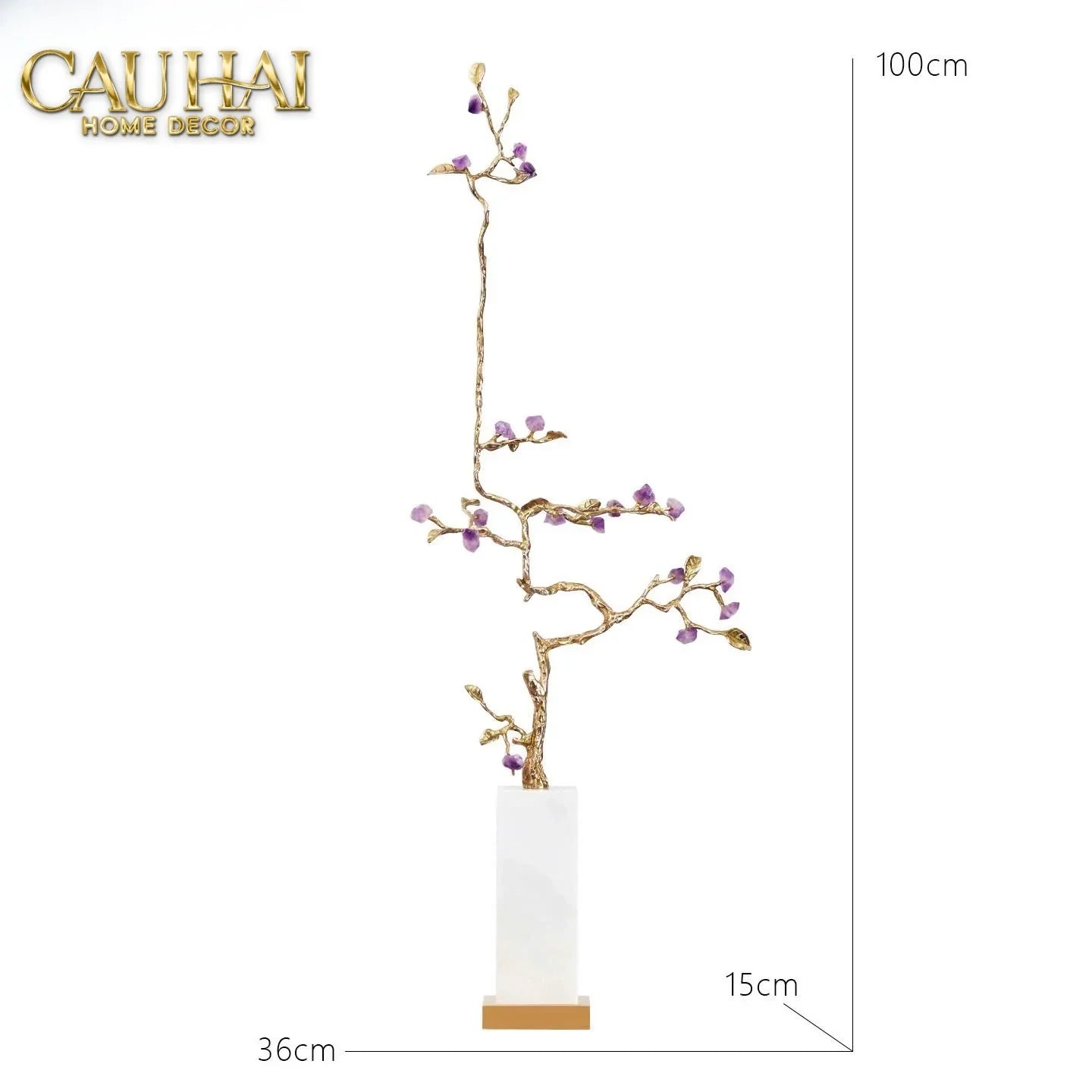 Maison Couture - Tượng Đồng Lúa Mì Brasson Épi Doré Amethyst Harvest House H100-CẬU HAI HOME DECOR
