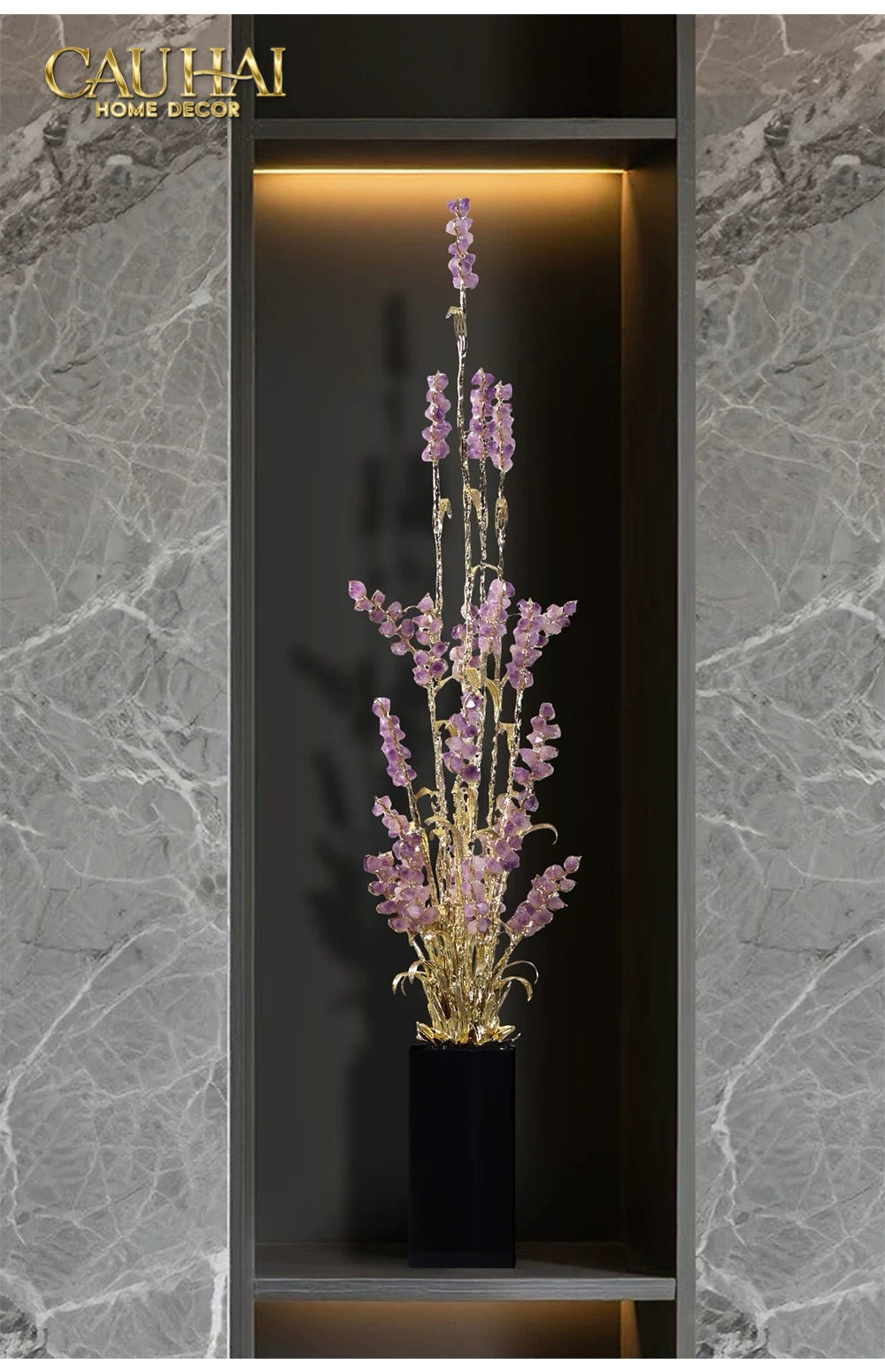 Maison Couture - Tượng Đồng Lúa Mì Brasson Épi Doré Amethyst Harvest House H100-CẬU HAI HOME DECOR