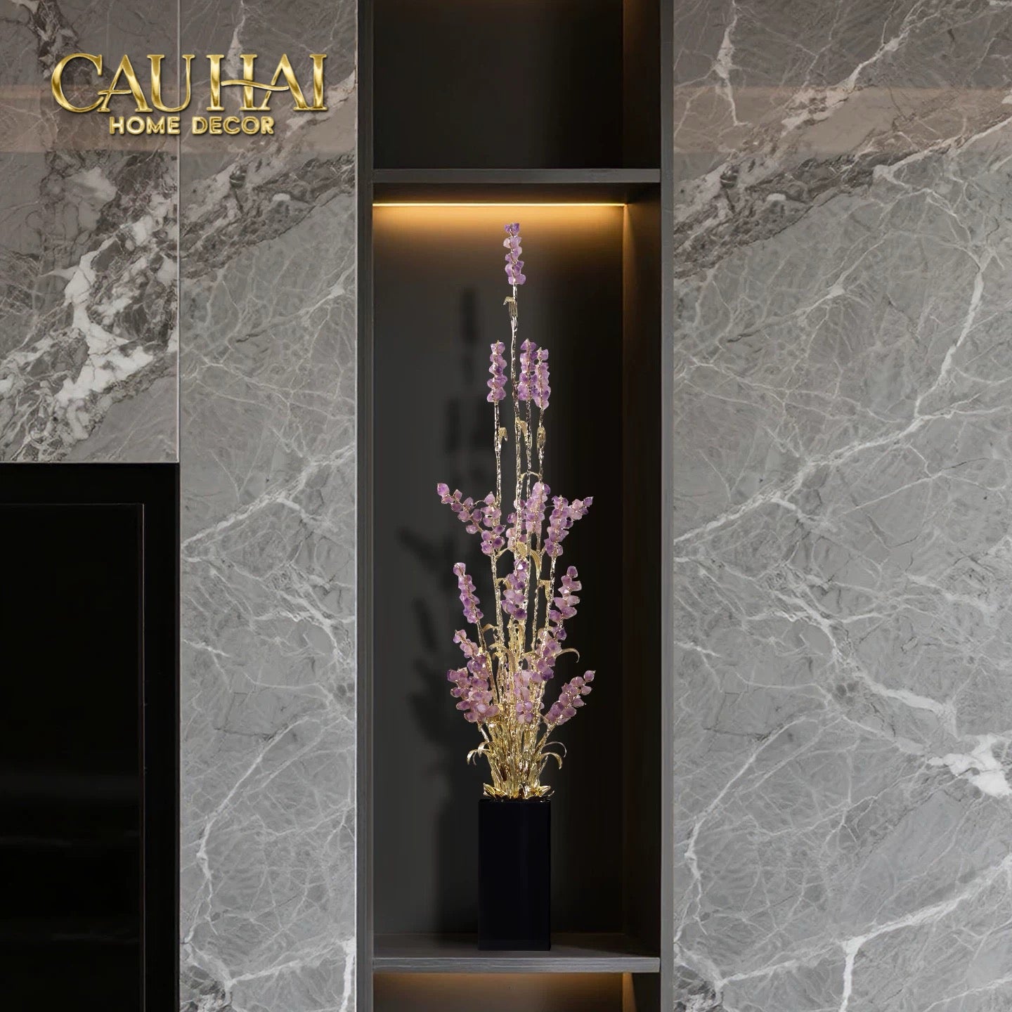 Maison Couture - Tượng Đồng Lúa Mì Brasson Épi Doré Amethyst Harvest House H100-CẬU HAI HOME DECOR