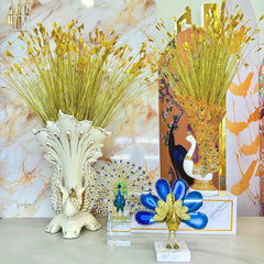 Maison Couture - Tượng Đồng Mã Não Khổng Tước Brasson Onyx Paon The Vanity Of Hera-CẬU HAI HOME DECOR