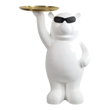 Maison Couture - Tượng Gấu Đeo Kính Bear in Black - Big Boss Bear 45x68-TƯỢNG TRANG TRÍ-Đối tác tại Trung Quốc theo từng đơn đặt hàng-CẬU HAI HOME DECOR
