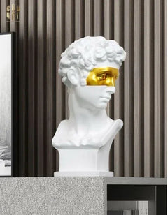 Maison Couture - Tượng Giuliano Masque Doré Spéciale Limitée 60Cm-TƯỢNG TRANG TRÍ-CẬU HAI HOME DECOR
