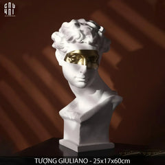 Maison Couture - Tượng Giuliano Masque Doré Spéciale Limitée 60Cm-CẬU HAI HOME DECOR