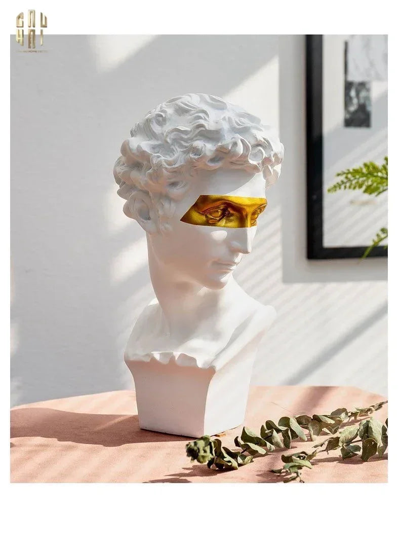 Maison Couture - Tượng Giuliano Masque Doré Spéciale Limitée 60Cm-CẬU HAI HOME DECOR