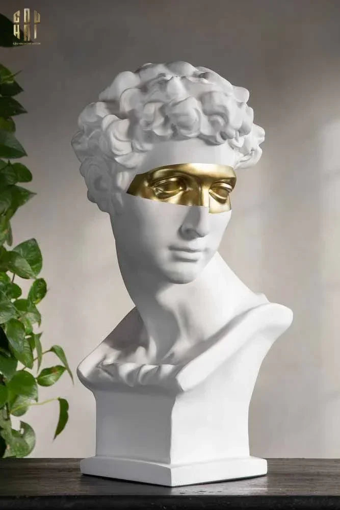 Maison Couture - Tượng Giuliano Masque Doré Spéciale Limitée 60Cm-CẬU HAI HOME DECOR