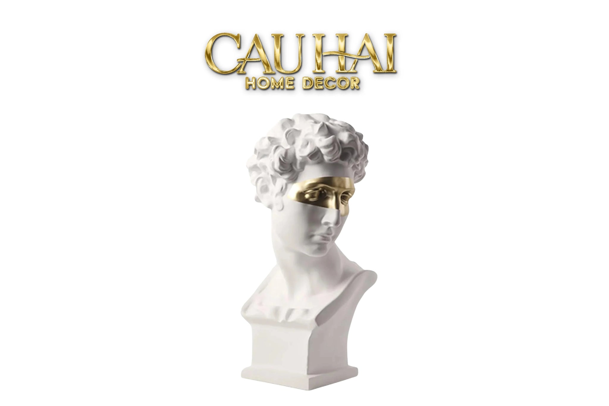 Maison Couture - Tượng Giuliano Masque Doré Spéciale Limitée 60Cm-CẬU HAI HOME DECOR
