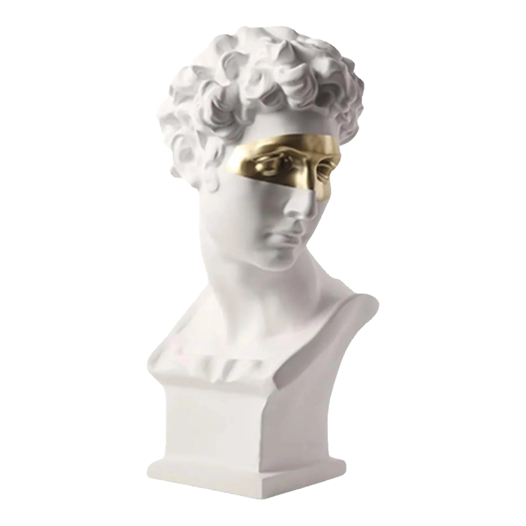 Maison Couture - Tượng Giuliano Masque Doré Spéciale Limitée 60Cm