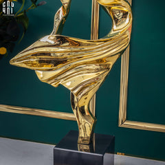 Maison Couture - Tượng Golden Ballet 75 Ss25-TƯỢNG TRANG TRÍ-CẬU HAI HOME DECOR