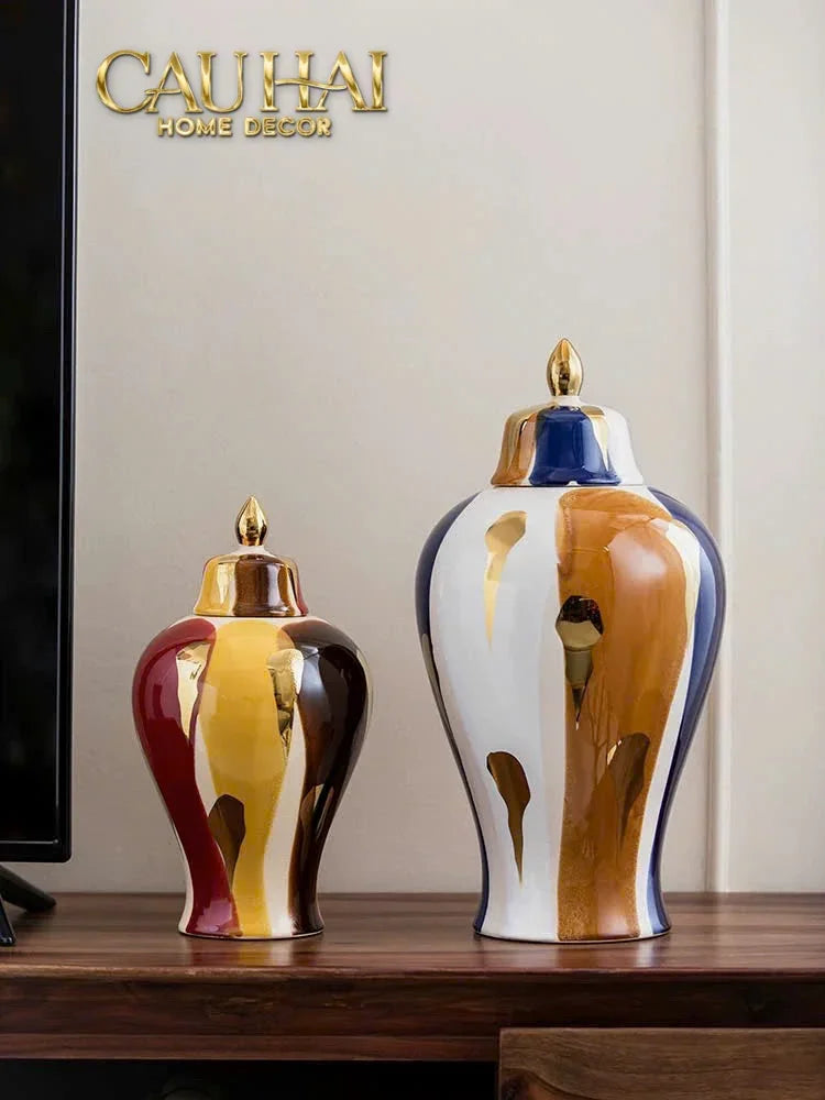 Maison Couture - Tượng Gốm Đầu Ngựa Equine Silhouette Sculpture Layered Painting Glazing H18/H28-TƯỢNG TRANG TRÍ-CẬU HAI HOME DECOR