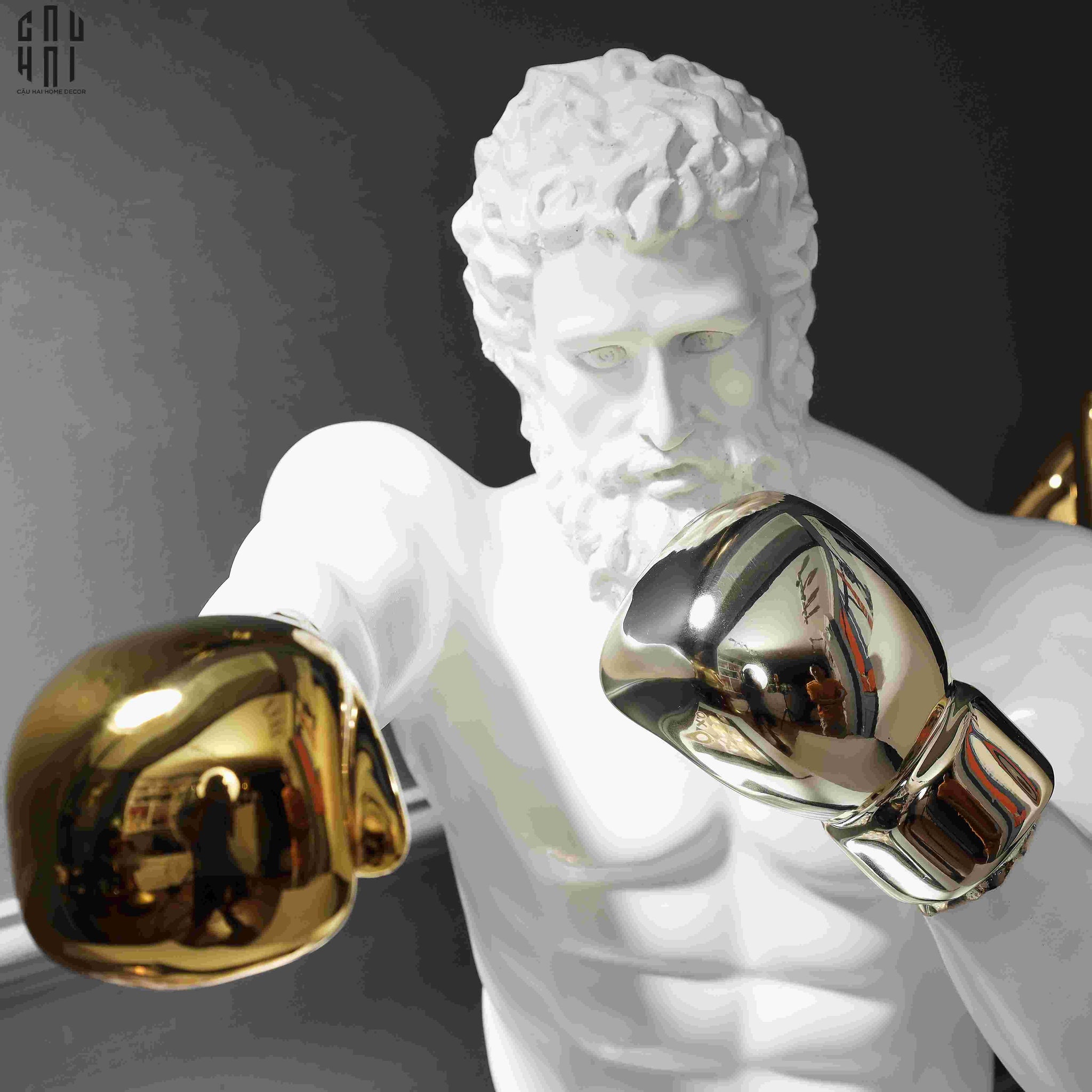 Maison Couture - Tượng Hercules Boxing 33x55x52-CẬU HAI HOME DECOR