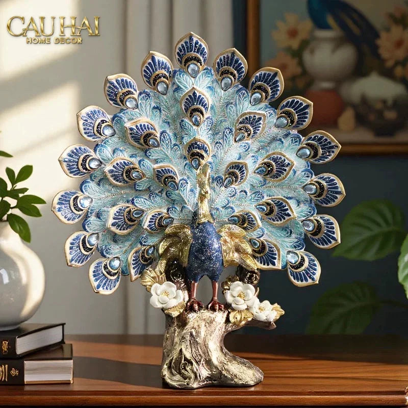 maison-couture-tuong-khong-tuoc-paon-celeste-bleu-ciel-empress-fan-h33-tuong-trang-tri-cau-hai-home-decor-3 - CẬU HAI HOME DECOR