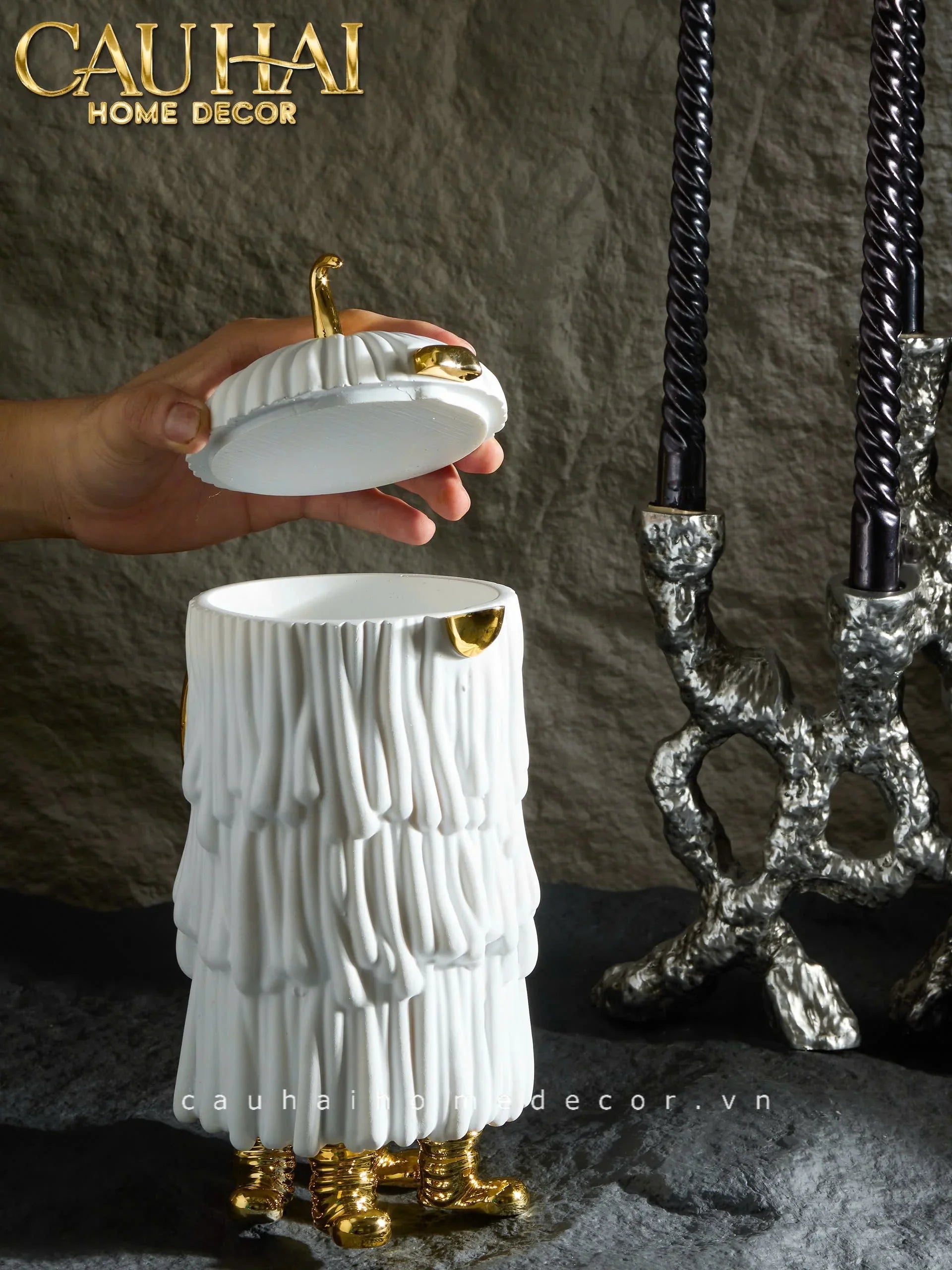 Maison Couture - Tượng Lọ Kẹo L'Object Haas Monsters Touch Dog Canister 17x30-TƯỢNG TRANG TRÍ-CẬU HAI HOME DECOR