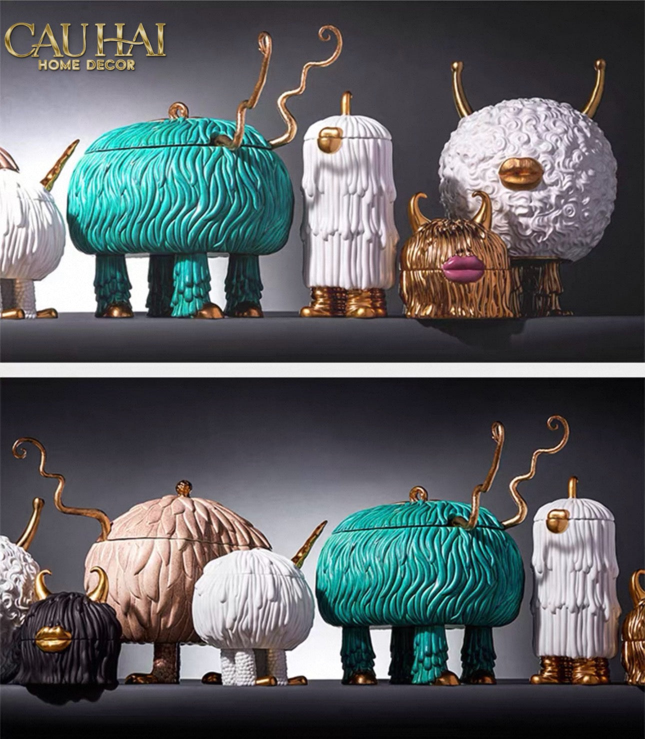 Maison Couture - Tượng Lọ Kẹo L'Object Haas Monsters Touch Dog Canister 17x30-TƯỢNG TRANG TRÍ-CẬU HAI HOME DECOR