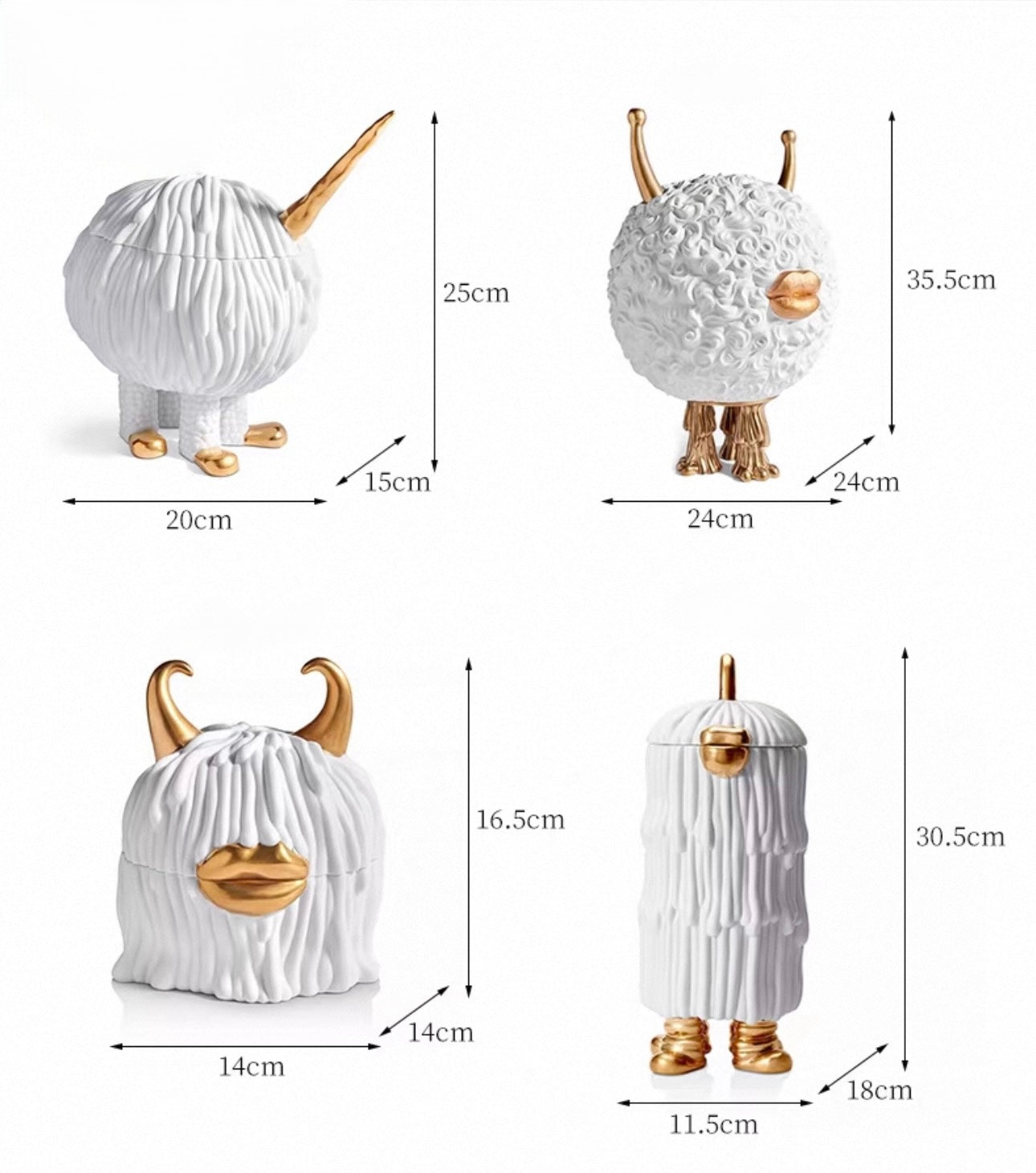 Maison Couture - Tượng Lọ Kẹo L'Object Haas Monsters Touch Dog Canister 17x30-TƯỢNG TRANG TRÍ-CẬU HAI HOME DECOR