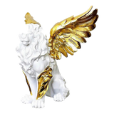Maison Couture - Tượng Majestic White Lion - Gold Dust 50Cm