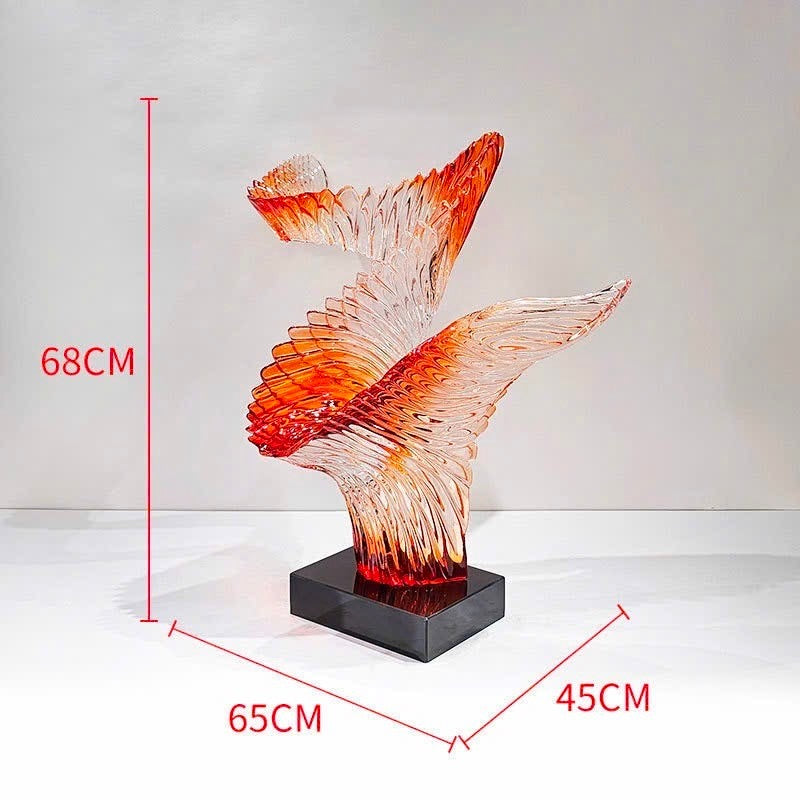 Maison Couture - Tượng Nghệ Thuật Aurora Phoenix Éclat Amber 65x45x68-CẬU HAI HOME DECOR-CẬU HAI HOME DECOR