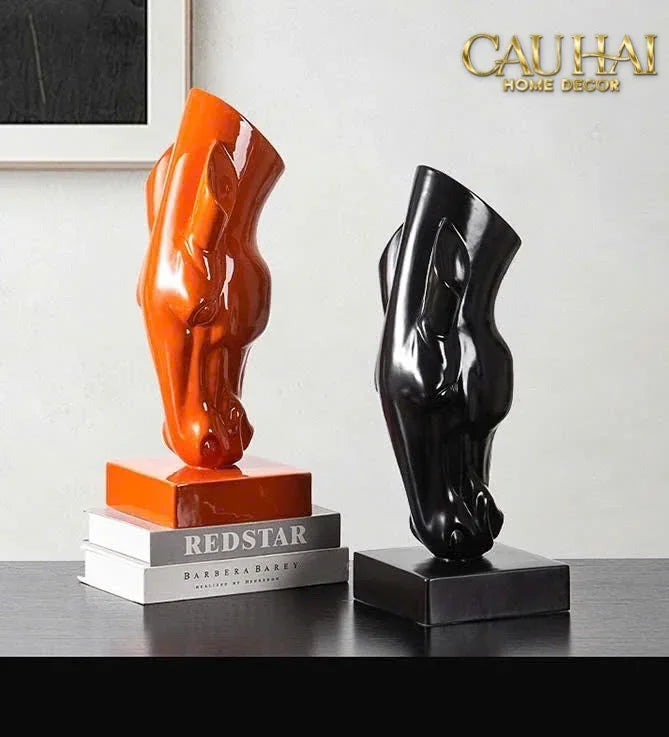 Maison Couture - Tượng Ngựa Bình Hoa Tête De Cheval Savoir Atélier Vessel H49-TƯỢNG TRANG TRÍ-CẬU HAI HOME DECOR