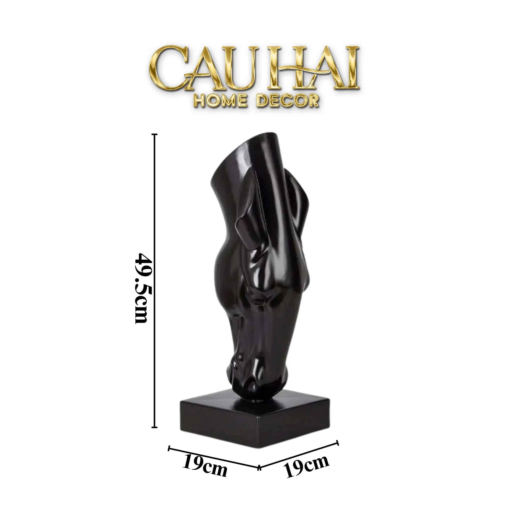 Maison Couture - Tượng Ngựa Bình Hoa Tête De Cheval Savoir Atélier Vessel H49-TƯỢNG TRANG TRÍ-CẬU HAI HOME DECOR