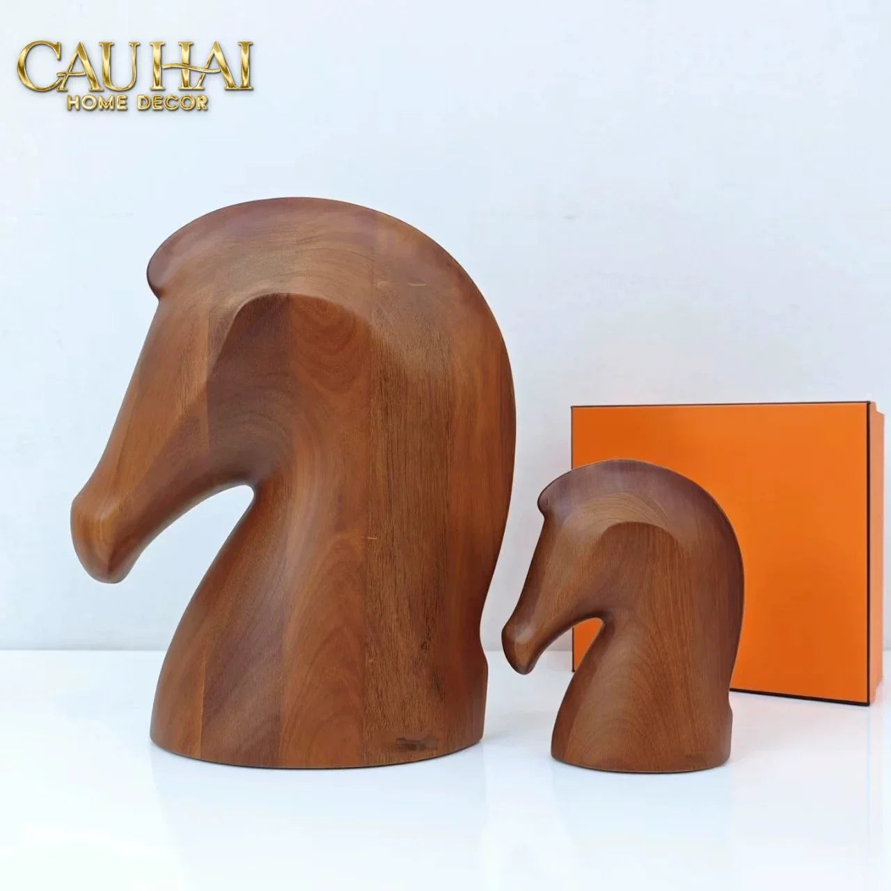 Maison Couture - Tượng Ngựa Chặn Giấy Brun Cheval De Papier Paperweight-HỘP KHĂN GIẤY-CẬU HAI HOME DECOR