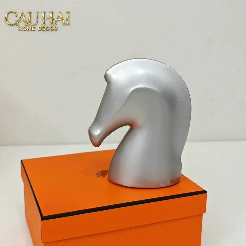 Maison Couture - Tượng Ngựa Chặn Giấy Brun Cheval De Papier Paperweight-HỘP KHĂN GIẤY-CẬU HAI HOME DECOR