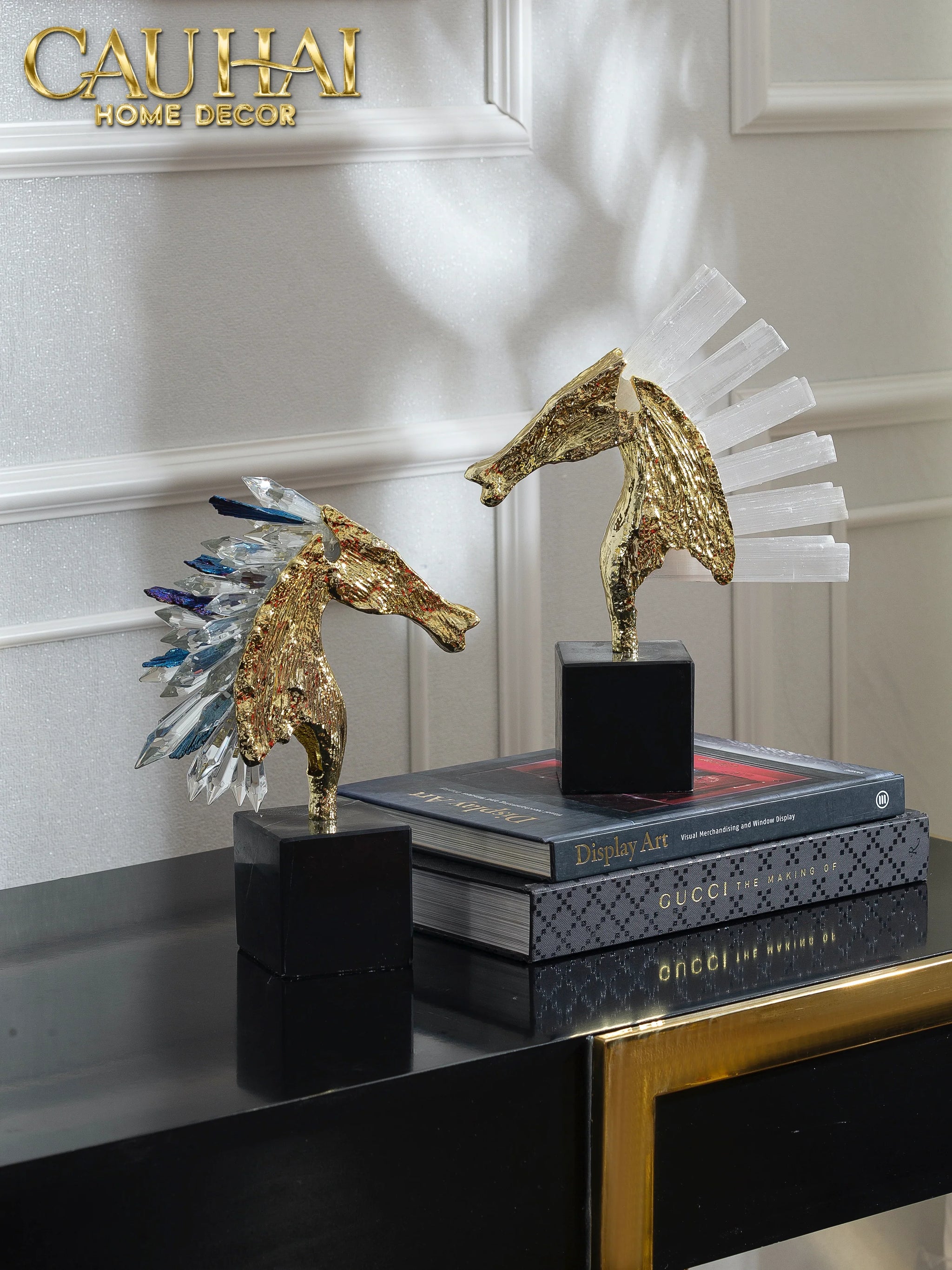 Maison Couture - Tượng Ngựa Chiến Mã Hoàng Gia Elite Quartz Paladin-TƯỢNG TRANG TRÍ-CẬU HAI HOME DECOR