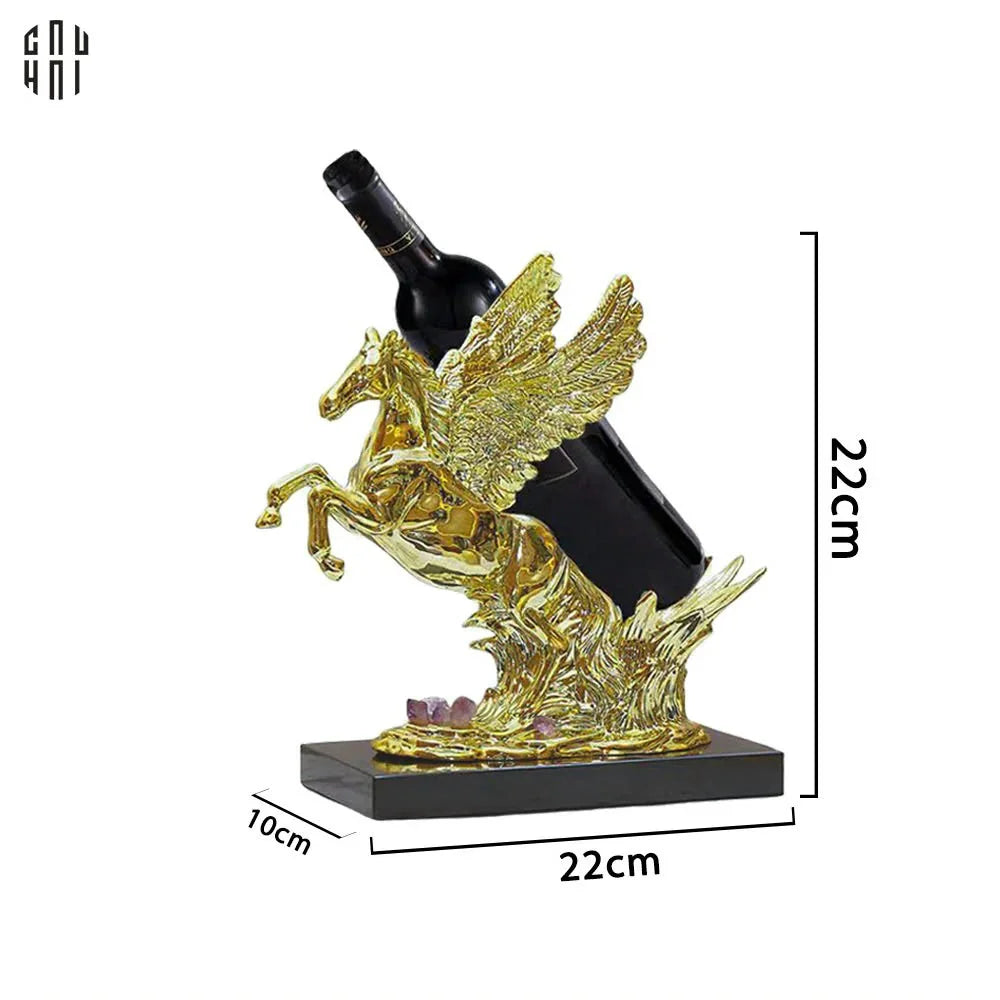 Maison Couture - Tượng Ngựa Đế Đỡ Chai Vang - Elite Pegasus Wine Stand - CẬU HAI HOME DECOR